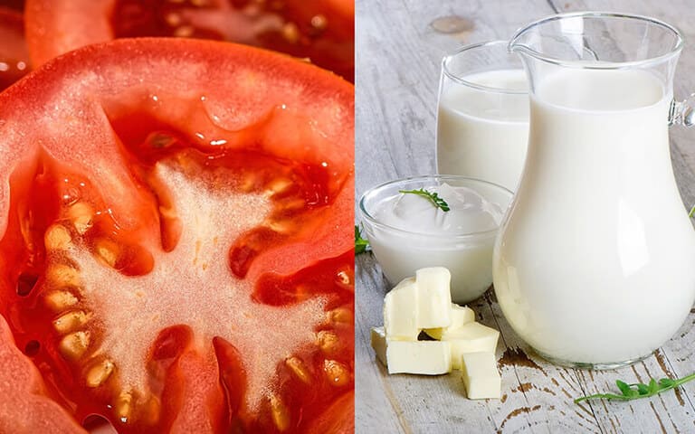 trị mụn tại nhà bằng cà chua