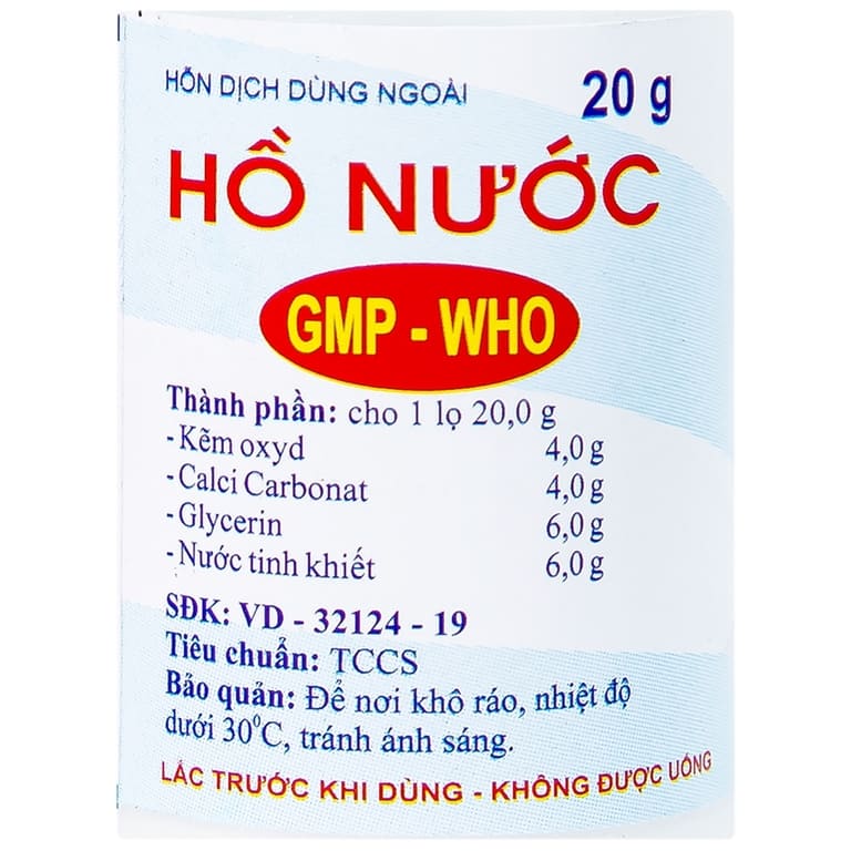 trị mụn bằng hồ nước